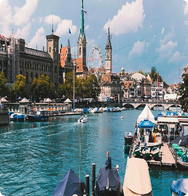 Bild von Zürich innen Stadt.